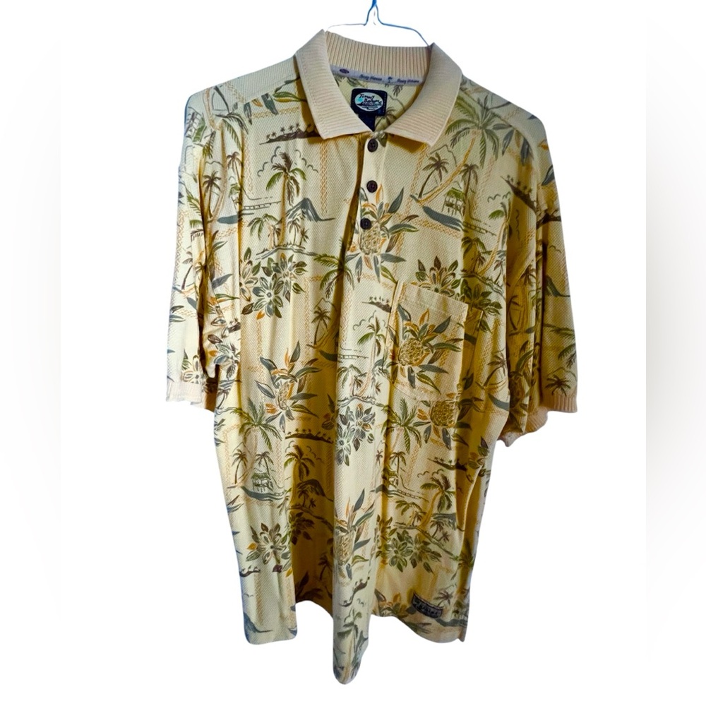 Tommy Bahama Cotton Tropical Print Polo Shirt